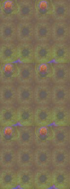 Renkli Bahar Teması eskiz kalıbı. Sevimli çiçek raster deseni. Kahverengi renkli çiçekler. Düz Çiçek Elementleri Tasarımı.