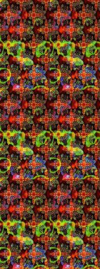 Hoş bir çiçek geçmişi var. Güzel kumaş deseni. Raster illüstrasyonu. Küçük çiçekte çizim deseni.