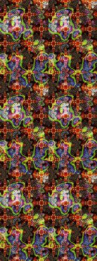 Raster illüstrasyonu. Çiçeğin suluboya çizimlerinin mükemmel deseni. Dekorasyon ve tasarım için güzel bir desen. Moda baskısı. Suluboya çizim kalıbı. Eski.