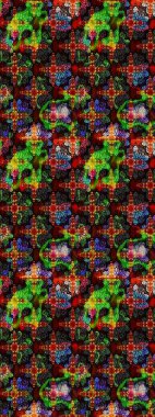 Çiçekli eskiz deseni. El çizimi. Siyah ve kahverengi renkte çiçekler. Suluboya çizimi.