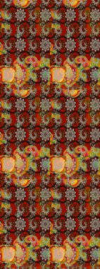 Motley illüstrasyonu. Küçük çiçekte güzel bir desen. Küçük renkli çiçekler. Moda baskıları için zarif bir şablon. Kahverengi ve bej çiçekli bahar çiçekleri.