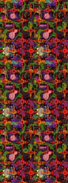 Arkaplan dokusu, duvar kağıdı, kahverengi ve siyah renkli çiçek teması. Kabile sanatı boho baskısı, klasik çiçek arkaplanı. Soyut etnik raster çizim kalıbı.