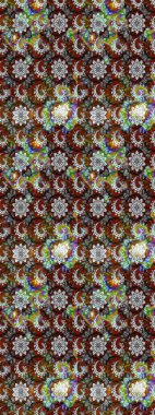 Renklerle. Raster illüstrasyonu. Güzel kumaş deseni. Raster illüstrasyonunda çiçek deseni çizimi.