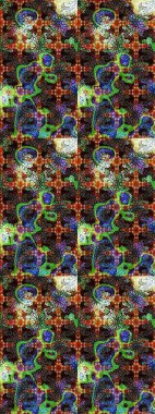 Raster. Zarif, parlak ve eskiz kahverengi ve siyah çiçek desenli tasarım. Sabıka baskıları, bebek kıyafetleri, duvar kâğıtları, paket kutuları vb..