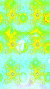 Anti-stres için soyut örnek sayfası. Yeşil renklerde. Raster illüstrasyonu.