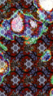 Botanik çizim kalıbı. Suluboya etkisi. Raster deseni. Organik elementler.