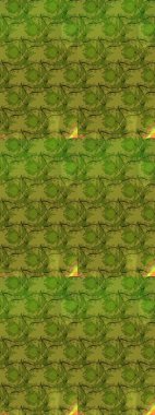 Renkli Bahar Teması eskiz kalıbı. Düz Çiçek Elementleri Tasarımı. Raster illüstrasyonundaki çiçek desenli çizim. Yeşil renkte çiçekler.