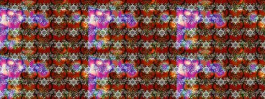 Çiçekli eskiz çizimi. Kahverengi ve gri renkli çiçekler. Renkli Yaz Temalı eskiz kalıbı. Düz Çiçek Elementleri Tasarımı.