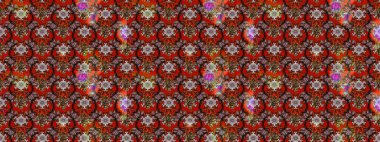 Raster çiçek desenleri çiziyor. Vadinin çiçekleri kahverengi ve kırmızı renklerde.