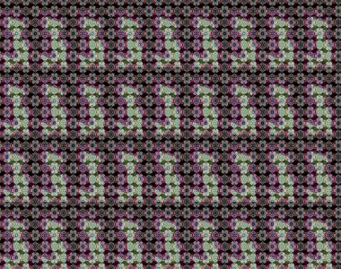 Raster illüstrasyonundaki çiçek desenli çizim. Siyah ve nötr renkte çiçekler.