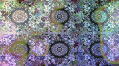 Süslü raster dekorasyonu. Barok tarzında duvar kağıdı tasarımı için kusursuz damaske deseni arkaplanı. Altın elementlerle nötr ve gri renklerde altın desen.