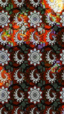 Küçük çiçekte güzel bir çiçek deseni var. Çiçekli çiçek deseni, suluboya. Raster deseni.