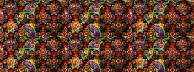 Kahverengi ve siyah renkli yapraklı yabani çiçekler. Raster illüstrasyonu. Suluboya, elle çizilmiş. Taslak arkaplan deseni.