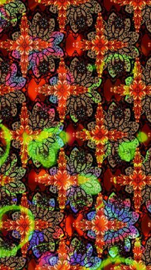 Raster illüstrasyonu. Suluboya çizim kalıbı. Moda baskısı. Eski model. Çiçeğin suluboya çizimlerinin mükemmel deseni. Dekorasyon ve tasarım için güzel desen.