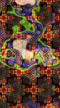 Düz Çiçek Elementleri Tasarımı. Taslak desenli, modaya uygun kumaş deseni. Renkli Bahar Teması eskiz kalıbı. Raster illüstrasyonu. Şirin çiçek elementleri..