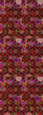 Kahverengi ve kırmızı renkte çiçekler. Elle boyanmış suluboya resim çizimi çiçekler ve bitkiler.