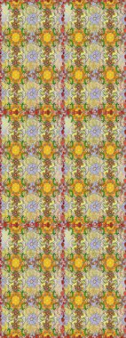 Abstract seamless pattern on neutral and brown colors with bright flowers. Elegant raster texture with floral elements. Cute floral pattern in the small flower.