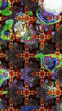 Düz Çiçek Elementleri Tasarımı. Güzel kumaş deseni. Renkli Bahar Teması eskiz kalıbı. Raster illüstrasyonunda çiçek deseni çizimi.