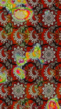 Güzel kumaş deseni. Raster illüstrasyonu. Küçük çiçekteki sevimli çiçek deseni. Güzel karalamalı çiçek deseni çiz..