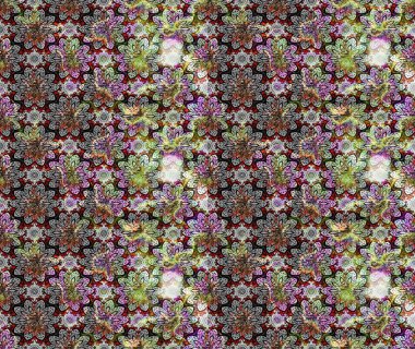 Vadinin gri renkli çiçekleri. Raster çiçek desenleri çiziyor..