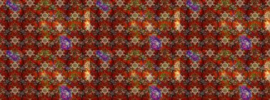 Şirin çiçekler. Çizgi çizimi kalıbı. Raster Moda kumaş deseni.