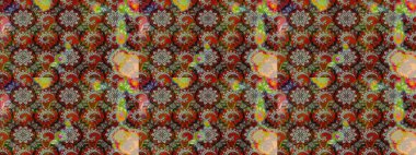 Fantezi çiçekli eskiz deseni, doğal duvar kağıdı, çiçek desenli kıvrım çizimi. Paisley el çizimi elementler. Ev dekoru.