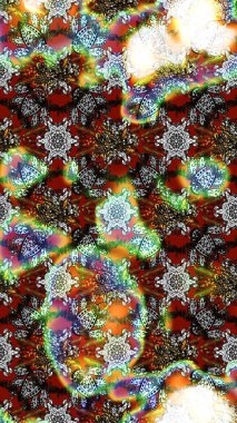 Renkli Bahar Teması eskiz kalıbı. Düz Çiçek Elementleri Tasarımı. Parlak arkaplan eskiz desenli çiçekli fantezi tasarımı.