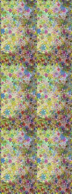 Tarafsız ve yeşil renklerde çiçekler. Raster illüstrasyonunda kusursuz çiçek deseni.