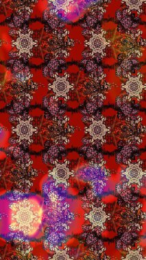 Raster illüstrasyonu. Küçük çiçekteki sevimli çiçek deseni. Çizim.