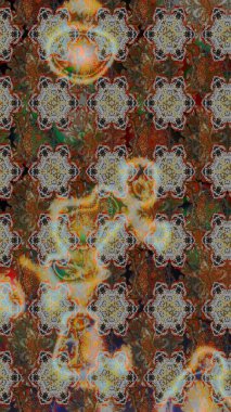 Kahverengi ve gri renkli çiçekler. Küçük çiçekte sevimli çiçek deseni var..