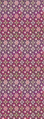 Raster illüstrasyonu. Asya tekstil tarzında. Çiçek desenli çizim. Güzel kumaş deseni. Renkli Bahar Teması eskiz kalıbı. Düz Çiçek Elementleri Tasarımı.