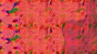 Renkli unsurlarla hareketli arka plan görüntüleri. Çiçekler. Eski model. Bayrak tarzı. Video kaydı. Şablon. Döngü. Kusursuz.. 