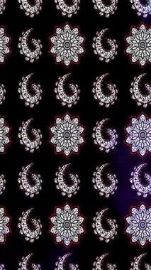 Renkli unsurlarla hareketli arka plan görüntüleri. Çiçekler. Eski model. Bayrak tarzı. Video kaydı. Şablon. Döngü. Kusursuz.. 