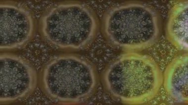 Renkli unsurlarla hareketli arka plan görüntüleri. Çiçekler. Eski model. Bayrak tarzı. Video kaydı. Şablon. Döngü. Kusursuz.. 