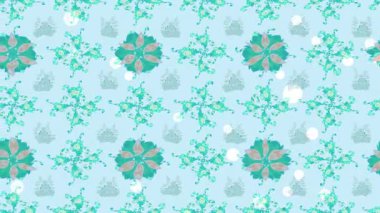 Renkli unsurlarla hareketli arka plan görüntüleri. Çiçekler. Eski model. Bayrak tarzı. Video kaydı. Şablon. Döngü. Kusursuz.. 