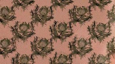 Renkli unsurlarla hareketli arka plan görüntüleri. Çiçekler. Eski model. Bayrak tarzı. Video kaydı. Şablon. Döngü. Kusursuz.. 