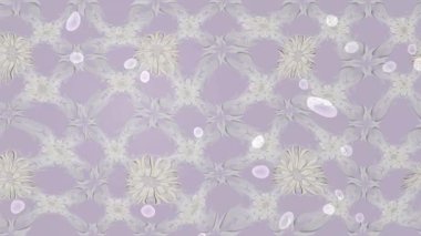 Renkli unsurlarla hareketli arka plan görüntüleri. Çiçekler. Eski model. Bayrak tarzı. Video kaydı. Şablon. Döngü. Kusursuz.. 