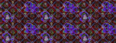 Tomurcukları çiçek olan sevimli bir çiçek deseni. Eskiz geçmişi. Raster illüstrasyonu. Kumaş, tekstil, duvar kağıdı baskısı için. Eski usul. Raster..