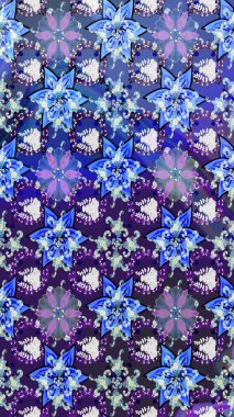 Çiçek deseni. Şatafatlı bahar bahçesi dokusu. Flower eskiz arka planı. Raster illüstrasyonu.