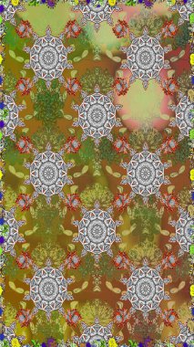 Güzel kumaş deseni. Çiçek arka plan. Kesintisiz tarama deseni.