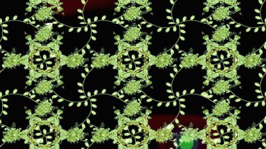 Raster resim. Çiçek desenli çiçek ve yaprakları ile. Sevimli küçük çiçek desenle.