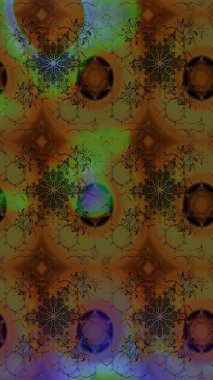 Asyalı tekstil renkleri. Çiçek desenli çizim. Raster illüstrasyonu.