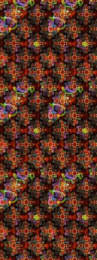 Şirin, zarif çiçekler Raster illüstrasyonu. Davetiye ve kartpostal tasarımı için dekoratif çiçek unsurları. Poster ya da kapak için arka plan. Tekstil için figür. Yapraklı çizim deseni.