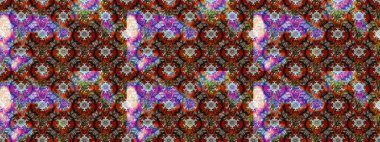 Motley illüstrasyonu. Küçük renkli çiçekler. Küçük çiçekte güzel bir desen. Moda baskıları için zarif bir şablon. Kahverengi ve gri çiçekli bahar çiçekleri.