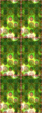 Zarif, parlak ve pürüzsüz yeşil ve kahverengi çiçek desenli tasarım. Sabıka baskıları, bebek kıyafetleri, duvar kâğıtları, paket kutuları vb..