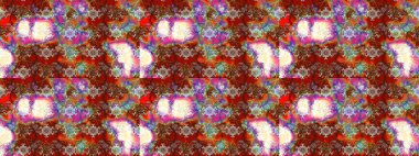 Çiçeksel fantezi tasarımı ve parlak bir arka plan çizimi. Renkli Bahar Teması eskiz kalıbı. Düz Çiçek Elementleri Tasarımı.