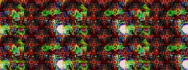 Siyah ve kahverengi renkte çiçekler. Küçük çiçekte sevimli çiçek deseni var..