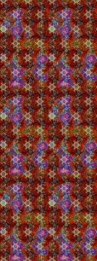 Raster illüstrasyonu. Küçük çiçekteki sevimli çiçek deseni. Çizim.