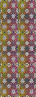 Gri ve kahverengi renklerde güzel çiçekler ve yapraklarla kusursuz desen, suluboya çiçek deseni, duvar kağıdı, kart ya da kumaş için fayanslı. Raster illüstrasyonu.