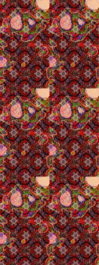 Raster illüstrasyonu. Robot resim. Küçük çiçekte sevimli çiçek deseni var..